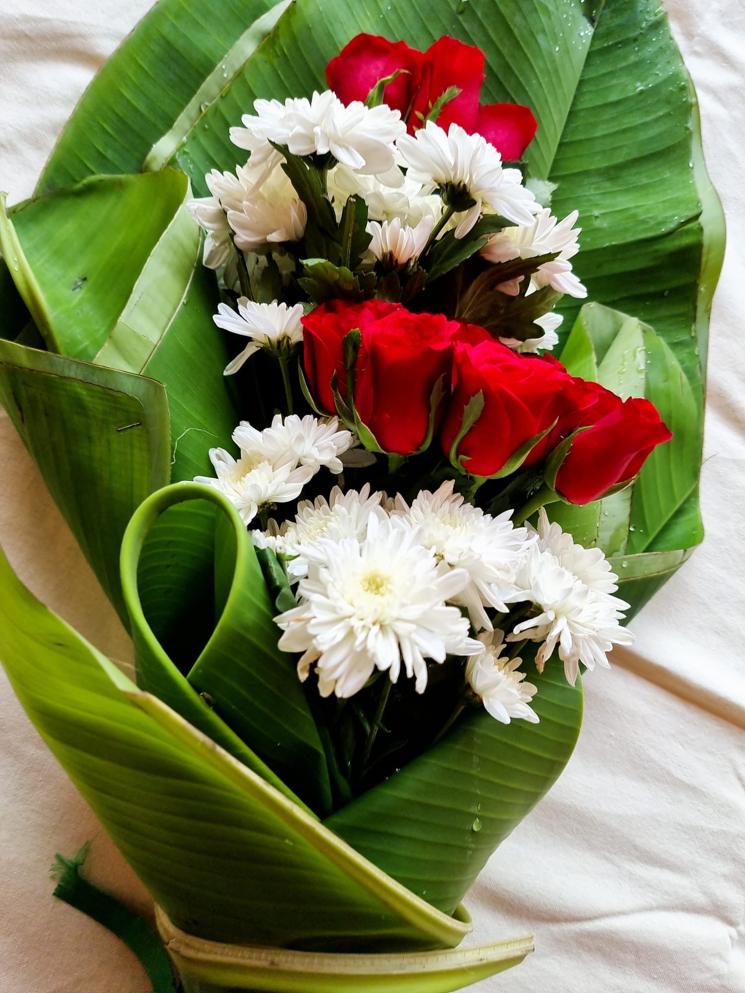banana leaf bouquet